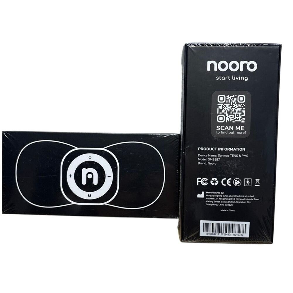 Nooro Super Tens TENS PMS Device SM9187 NEW Sealed Muscle Stimulator - 2 qty.